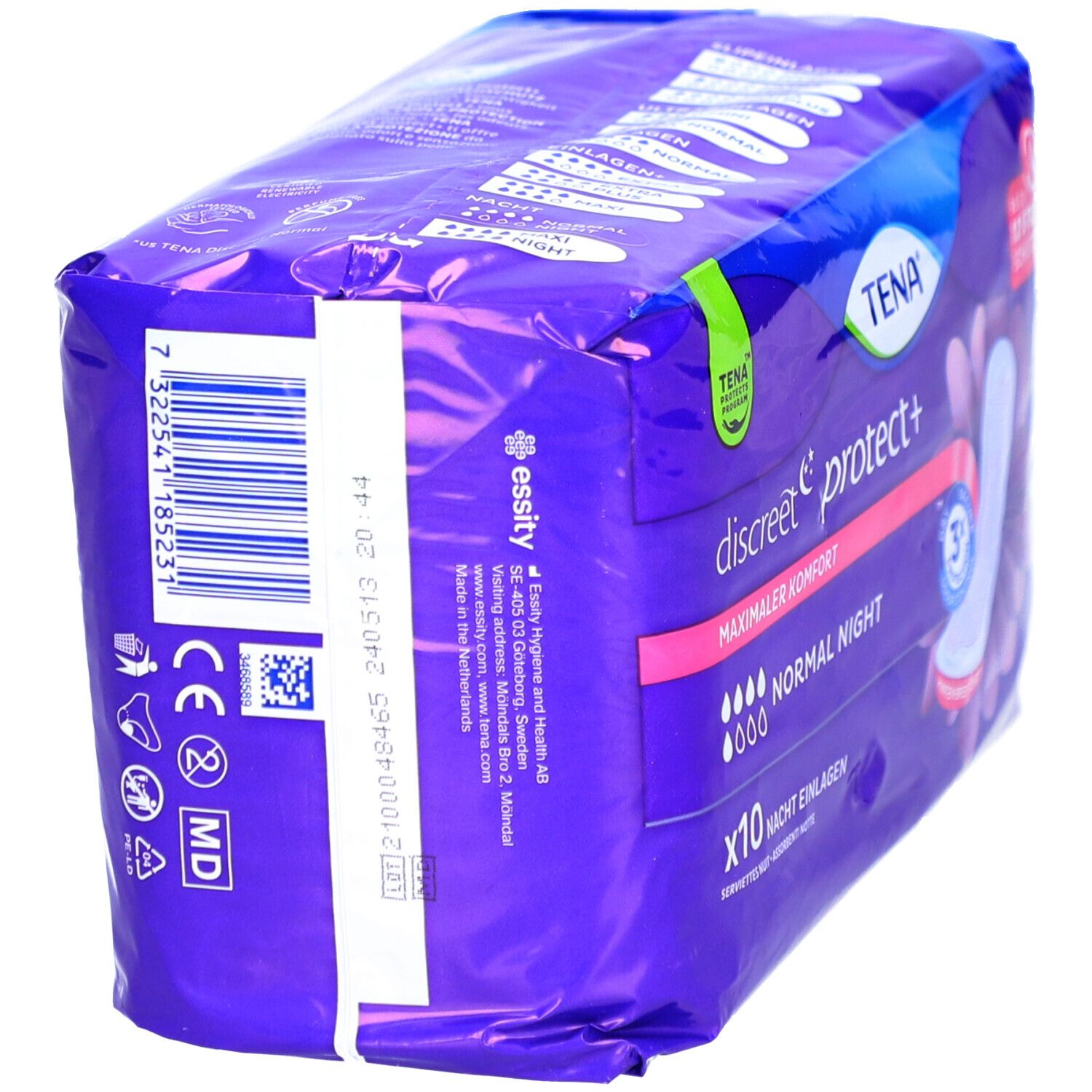 TENA Discreet Protect+ Normal Night - Binden bei Blasenschwäche