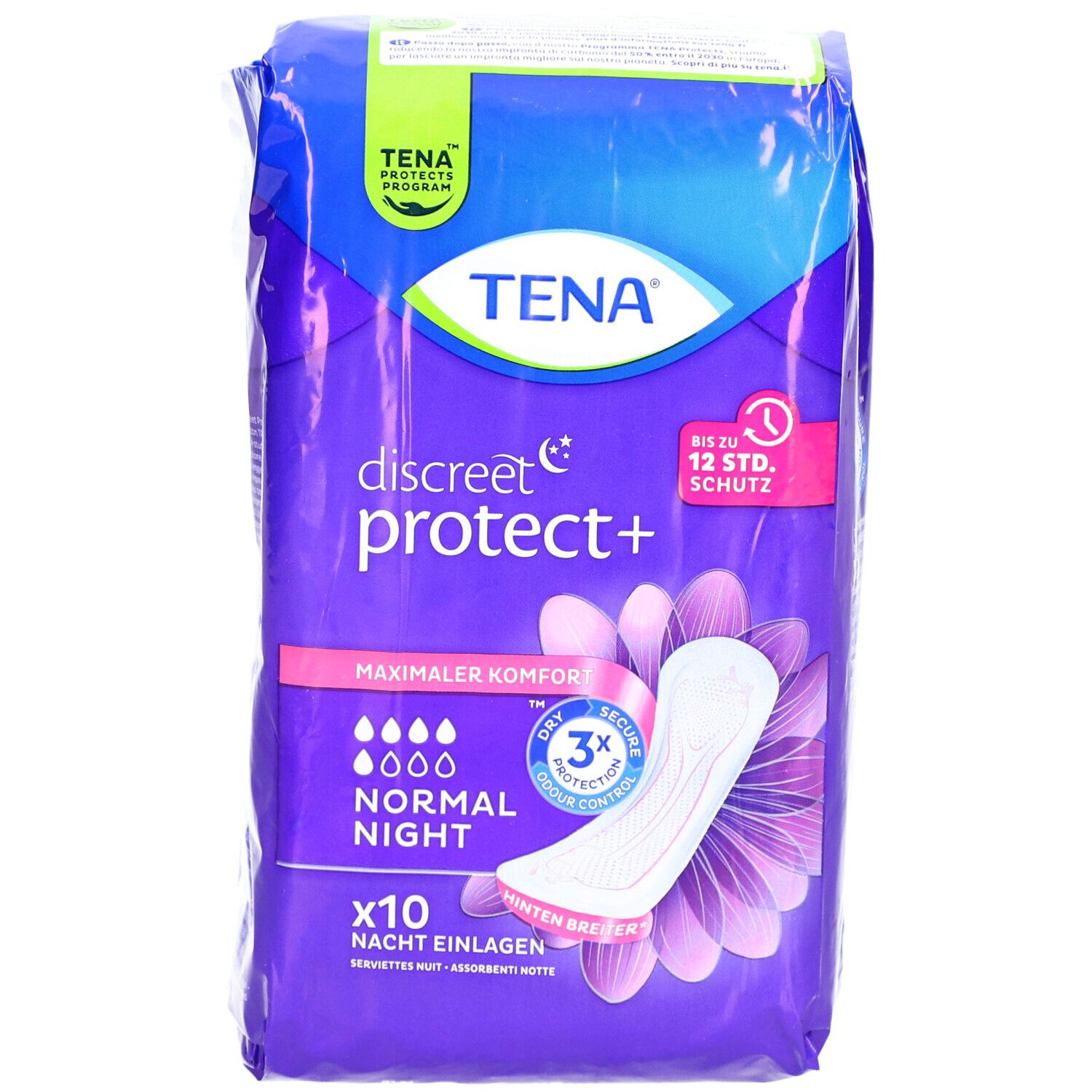TENA Discreet Protect+ Normal Night - Binden bei Blasenschwäche