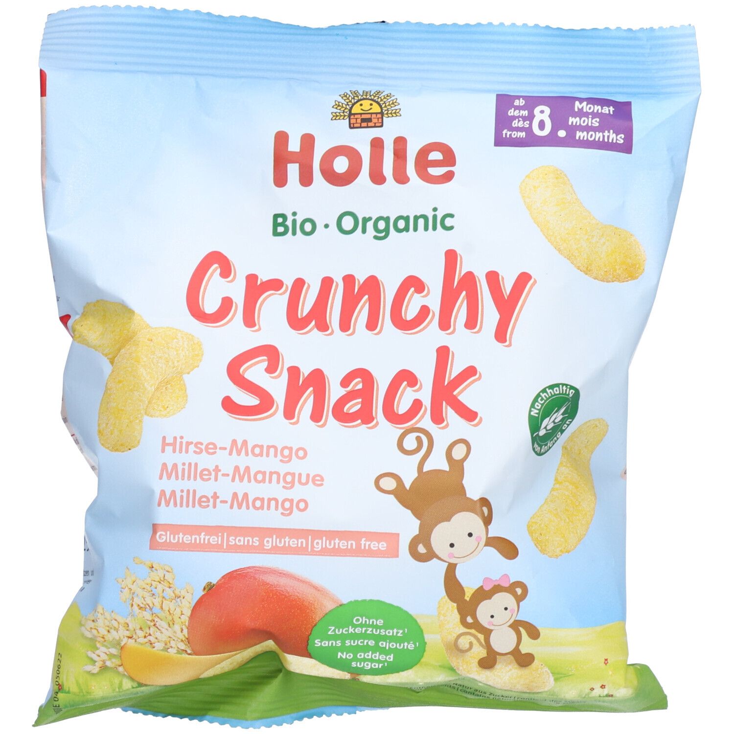 HOLLE Kids Crunchy Snack Millet-Mangue bio