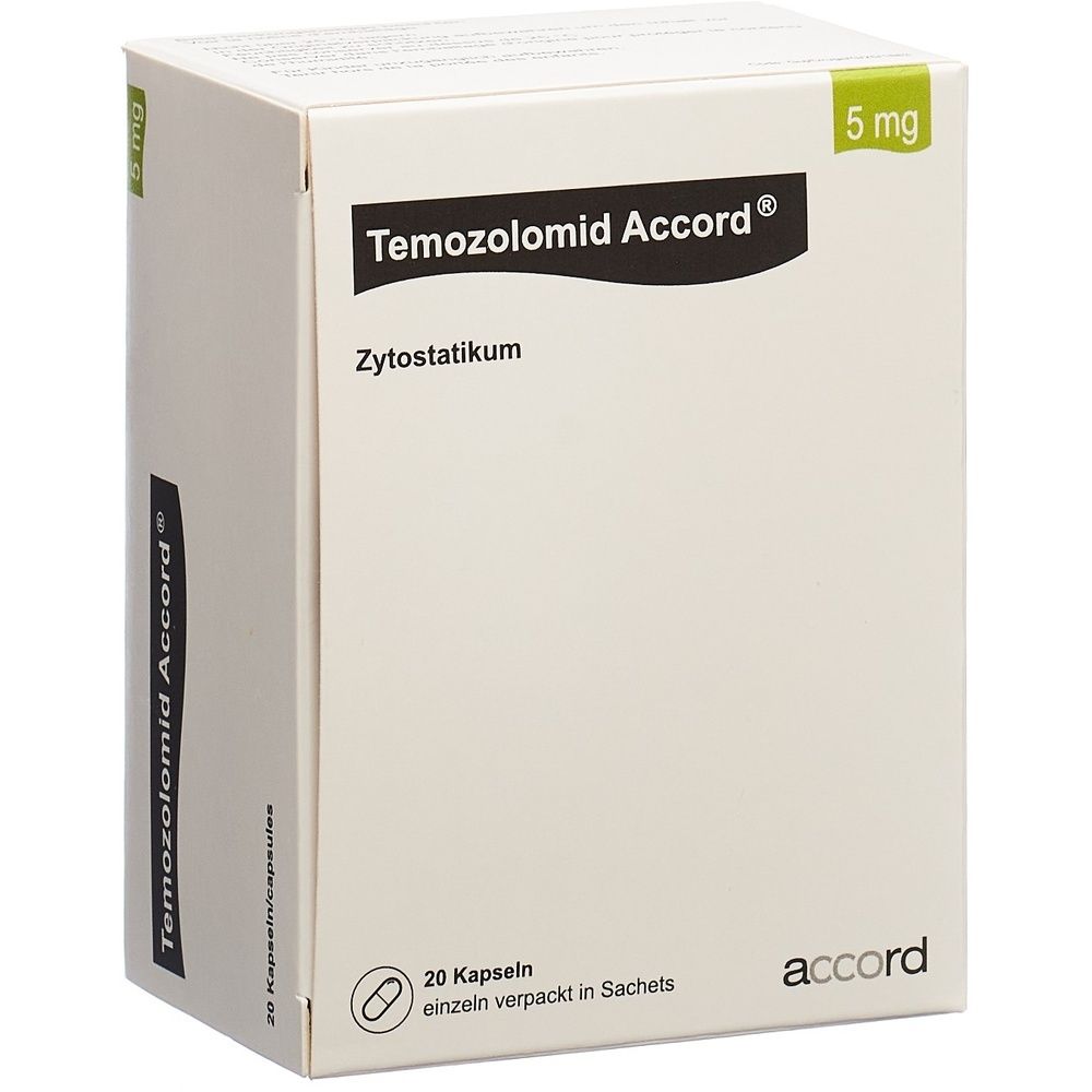 Boîte en carton blanche. Texte noir. Nom du produit et informations. Angle de vue.