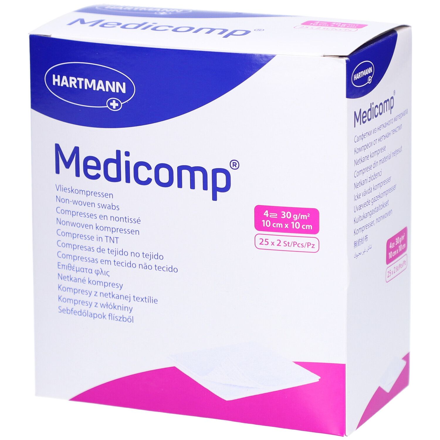 Medicomp® Compresses stériles non tissées 10 x 10 cm 4 couches