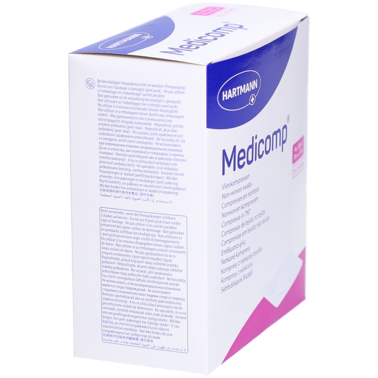 Medicomp® Compresses stériles non tissées 10 x 10 cm 4 couches