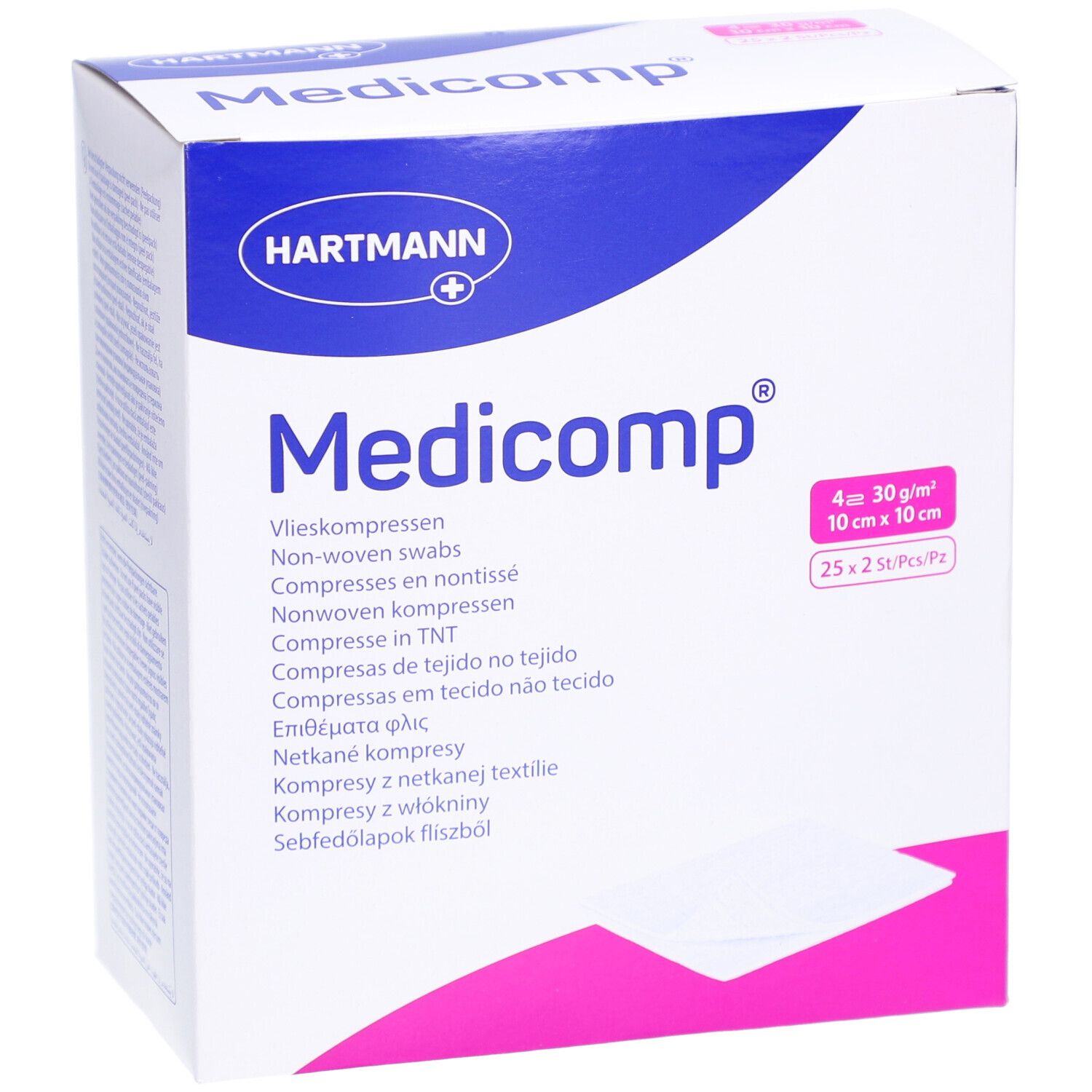 Medicomp® Compresses stériles non tissées 10 x 10 cm 4 couches