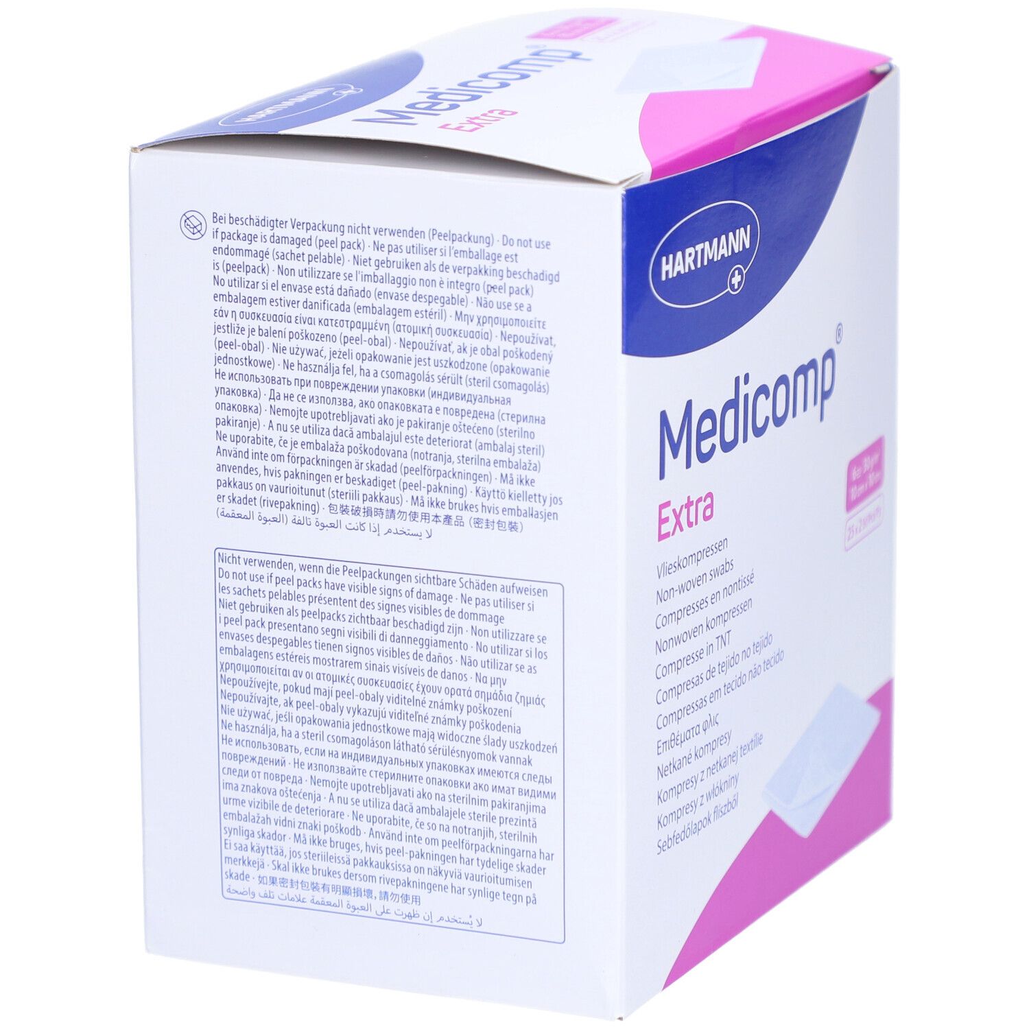Medicomp® Compresses non tissées stériles 10 x 10 cm 6 couches