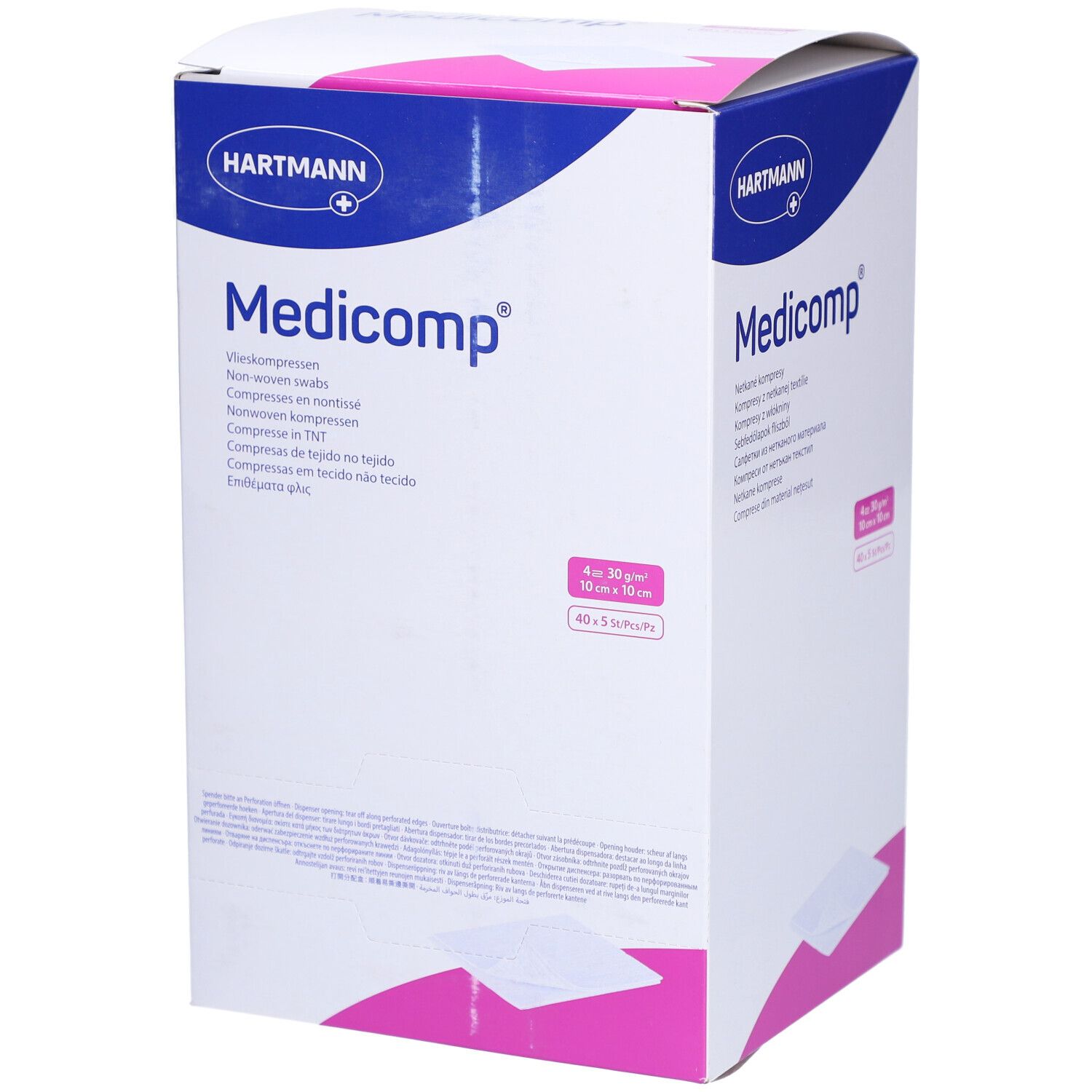 HARTMANN Medicomp® Compresses en nontissé stériles 4 plis S30  10 cm x 10 cm