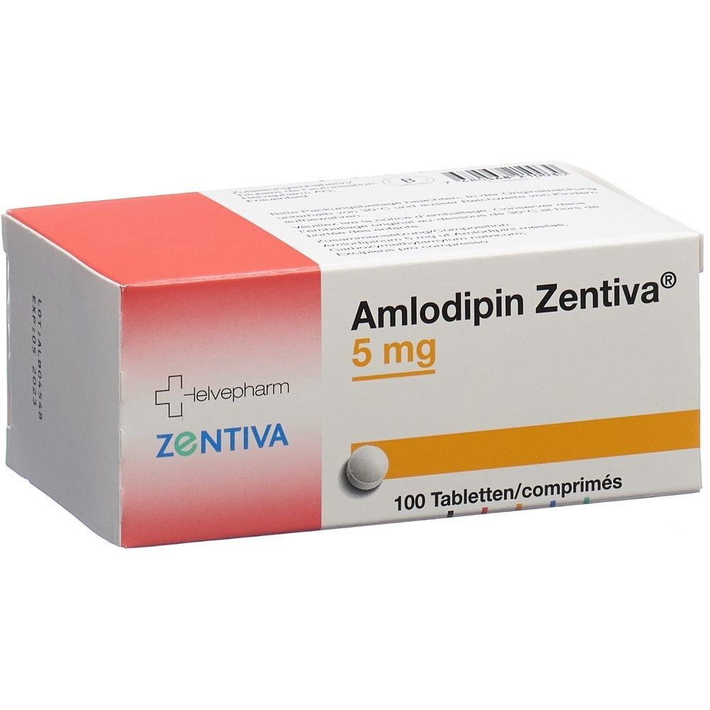 AMLODIPIN Zentiva Tabl 5 mg 100 Stk
