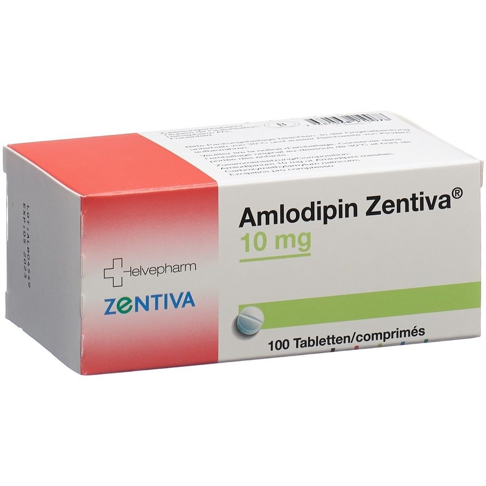 AMLODIPIN Zentiva Tabl 10 mg 100 Stk