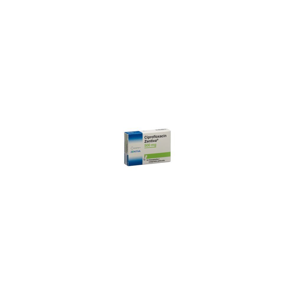 CIPROFLOXACIN Zentiva Filmtabl 500 mg 10 Stk