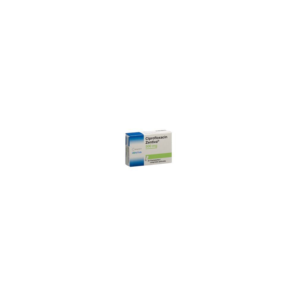 CIPROFLOXACIN Zentiva Filmtabl 500 mg 20 Stk