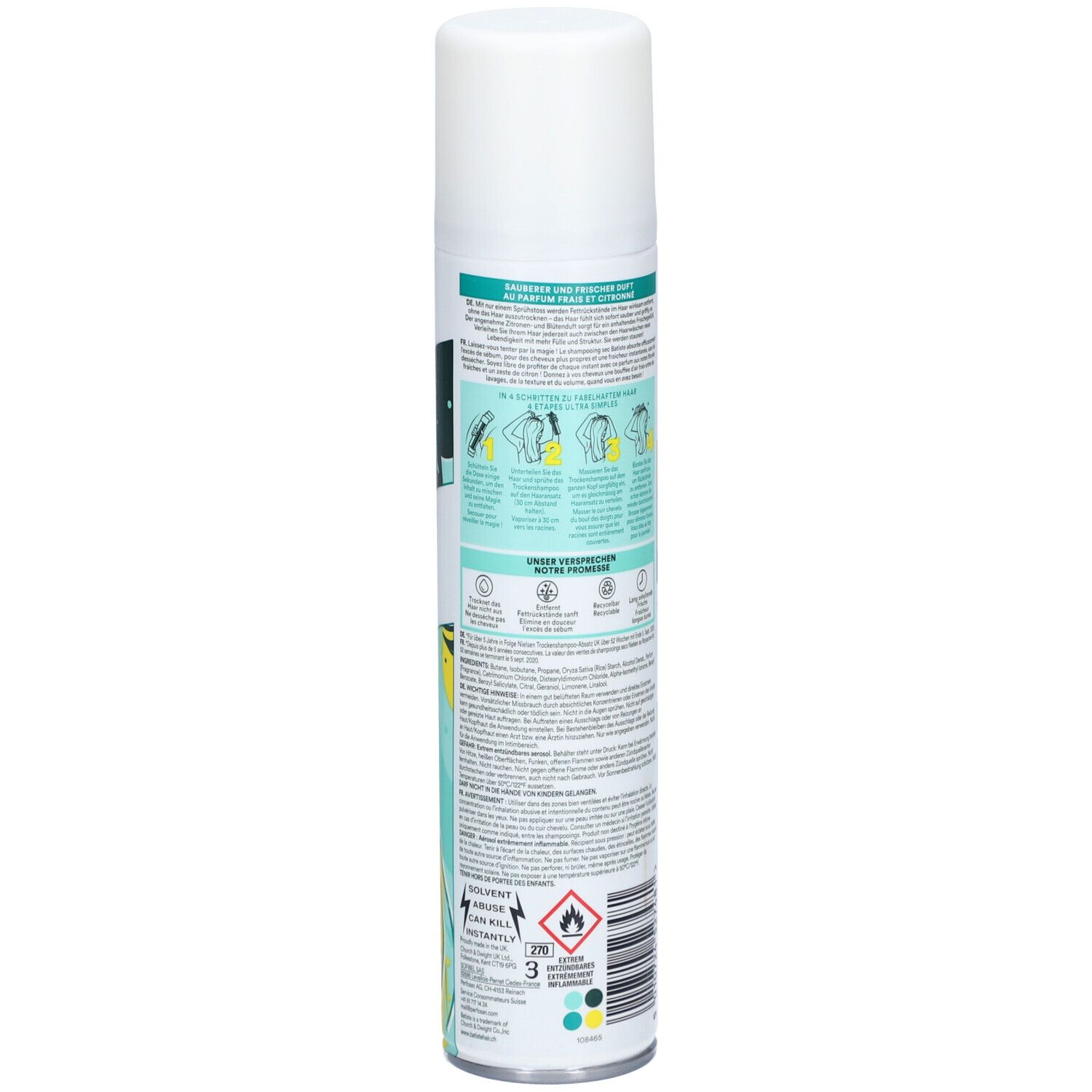 BATISTE Trockenshampoo Original 200 ml