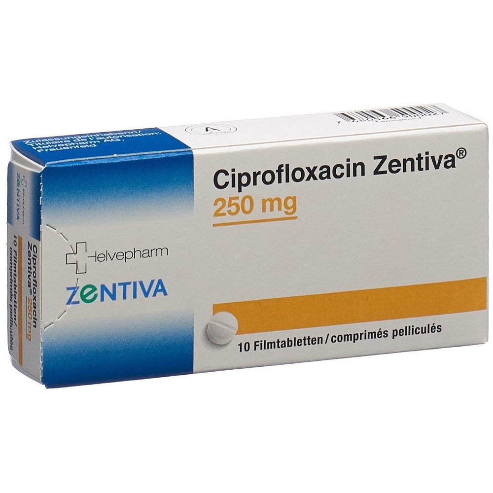 CIPROFLOXACIN Zentiva Filmtabl 250 mg SDO