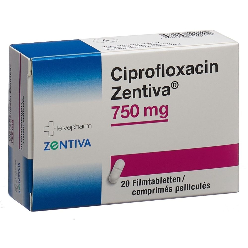 CIPROFLOXACIN Zentiva Filmtabl 750 mg SDO