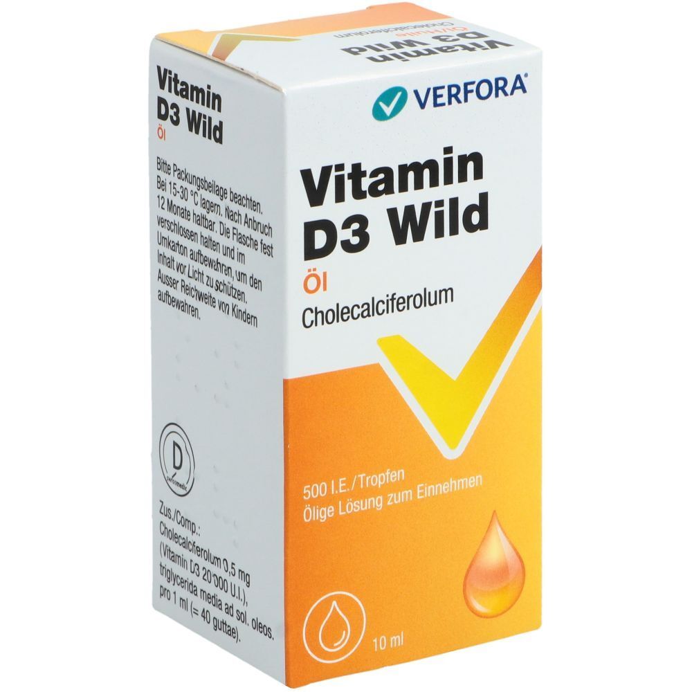 VITAMIN D3 Wild Öl 500 IE/Tropfen 10 ml