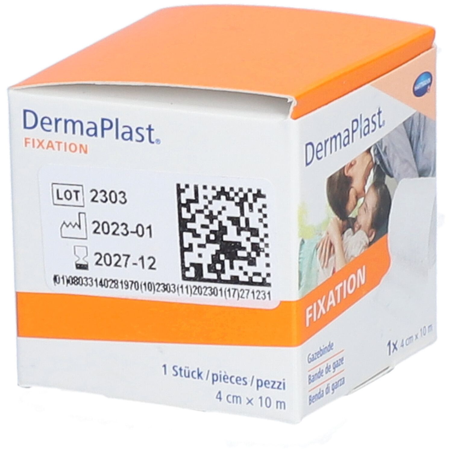 HARTMANN Dermaplast® Mullband 4 cm x 10 m