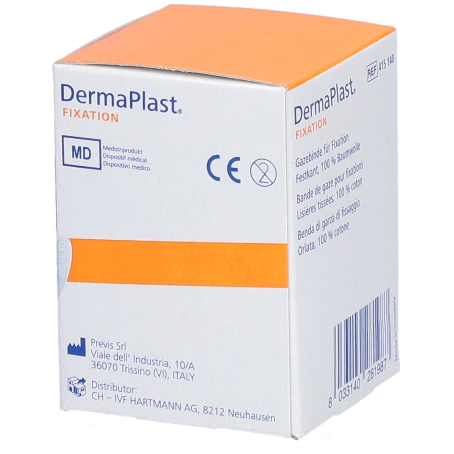 HARTMANN Dermaplast® Bande de gaze 6 cm x 10 m