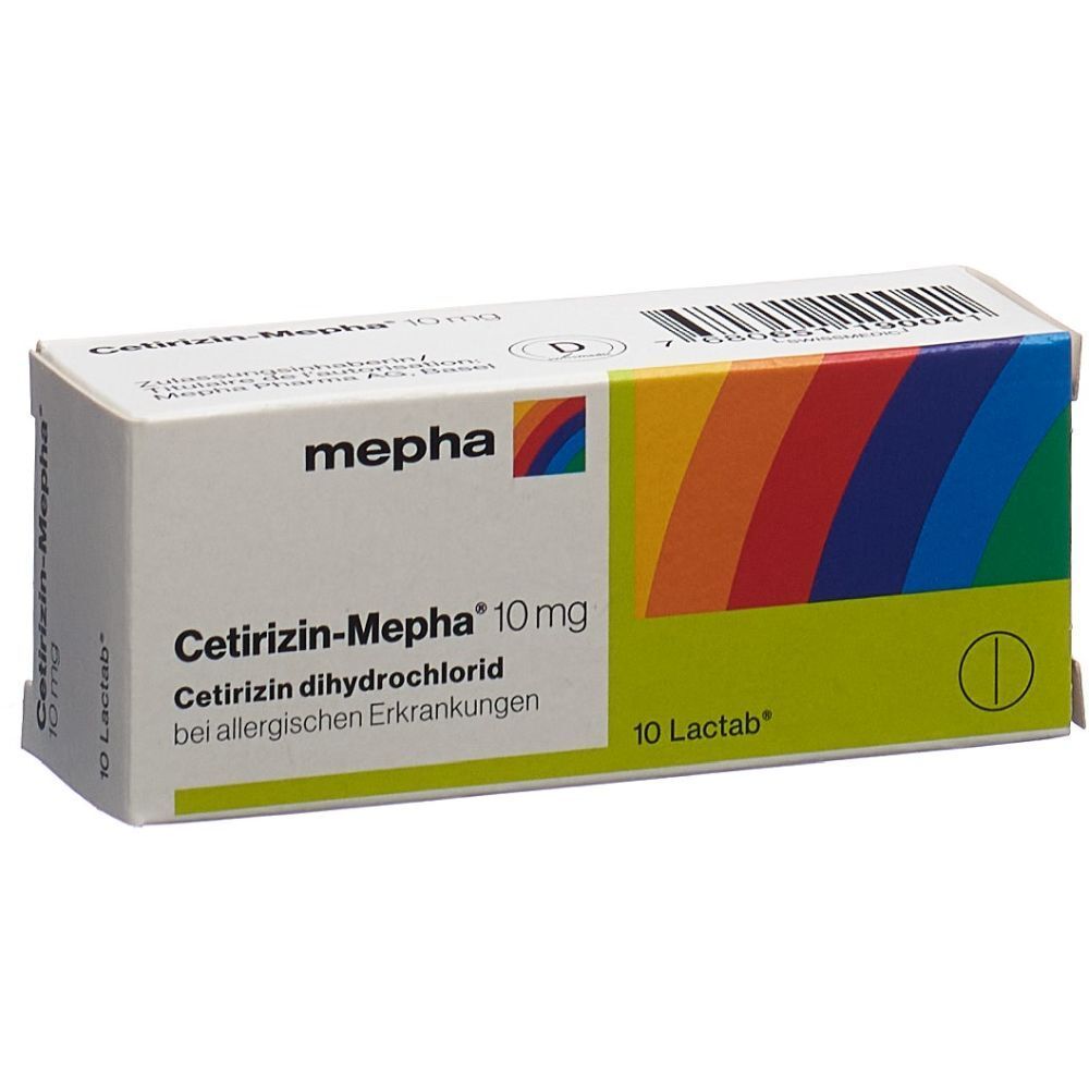 CETIRIZIN Mepha Lactab 10 mg 10 Stk