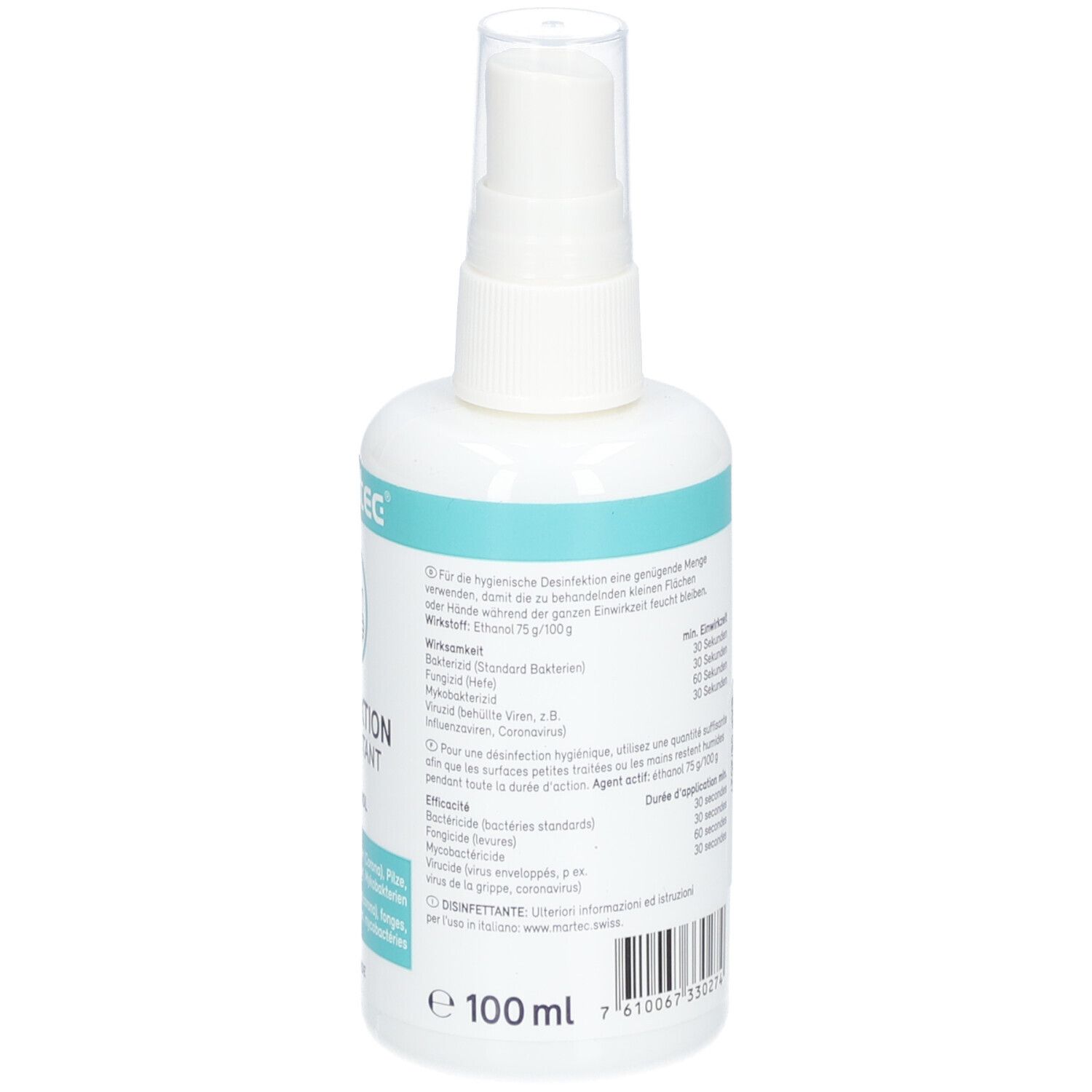 MARTEC Desinfektionsmittel-Spray 75% Ethanol