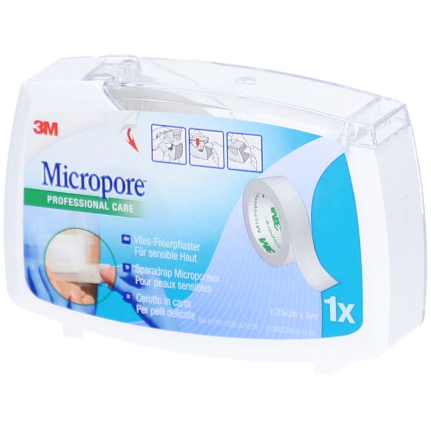 3M Micropore Sparadrap Microporeux 12,5 mm x 5 m - Blanc