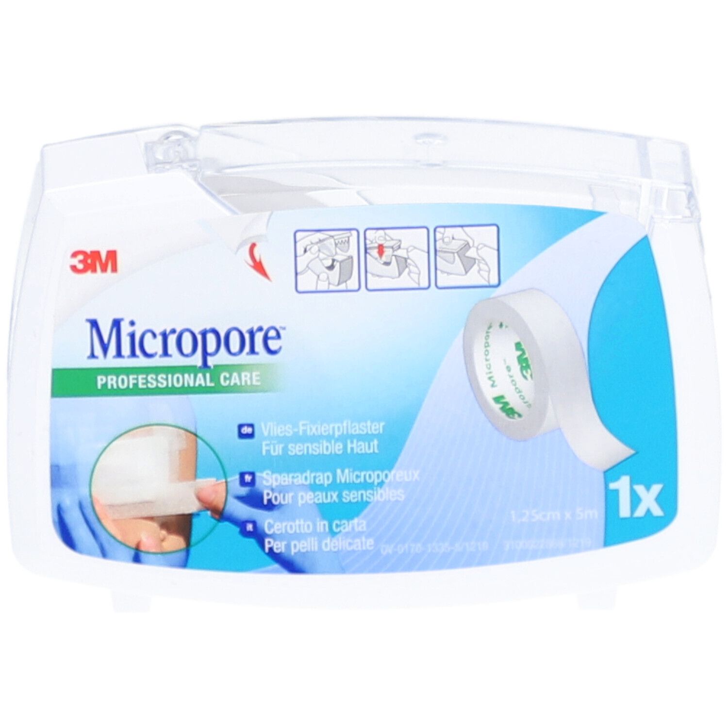 3M Micropore Sparadrap Microporeux 12,5 mm x 5 m - Blanc
