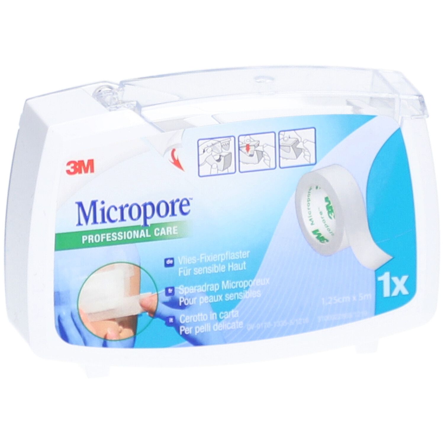 3M Micropore Sparadrap Microporeux 12,5 mm x 5 m - Blanc