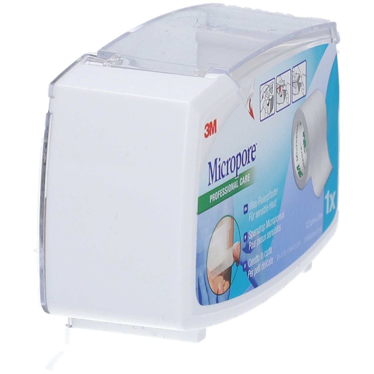 3M™ Micropore™ Pansement hypoallergénique en polaire 2,5 cm x 5 m
