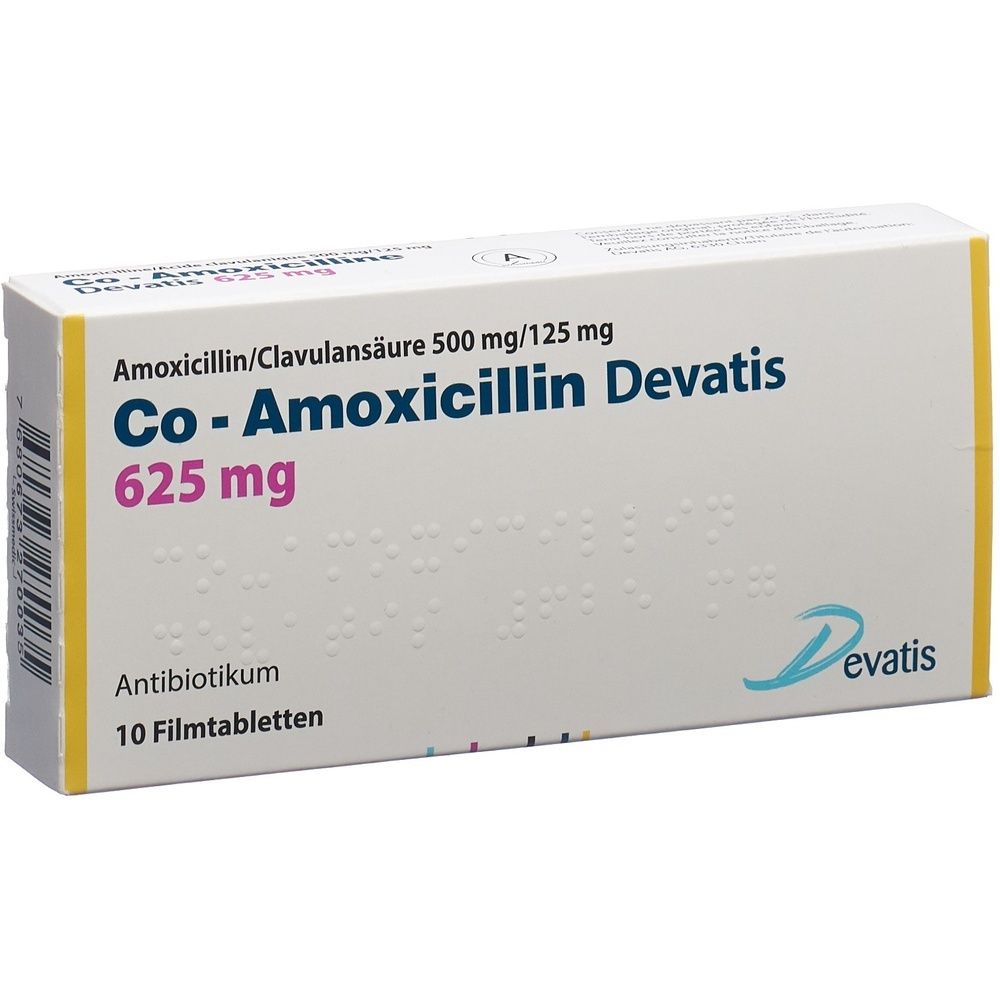 CO-AMOXICILLIN Devatis Filmtabl 625 mg SDO