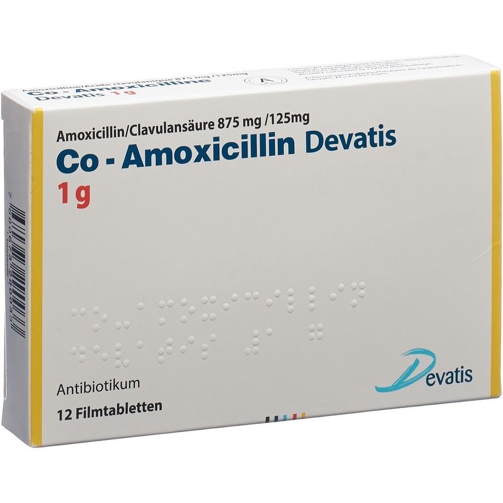 CO-AMOXICILLIN Devatis Filmtabl 1 g SDO