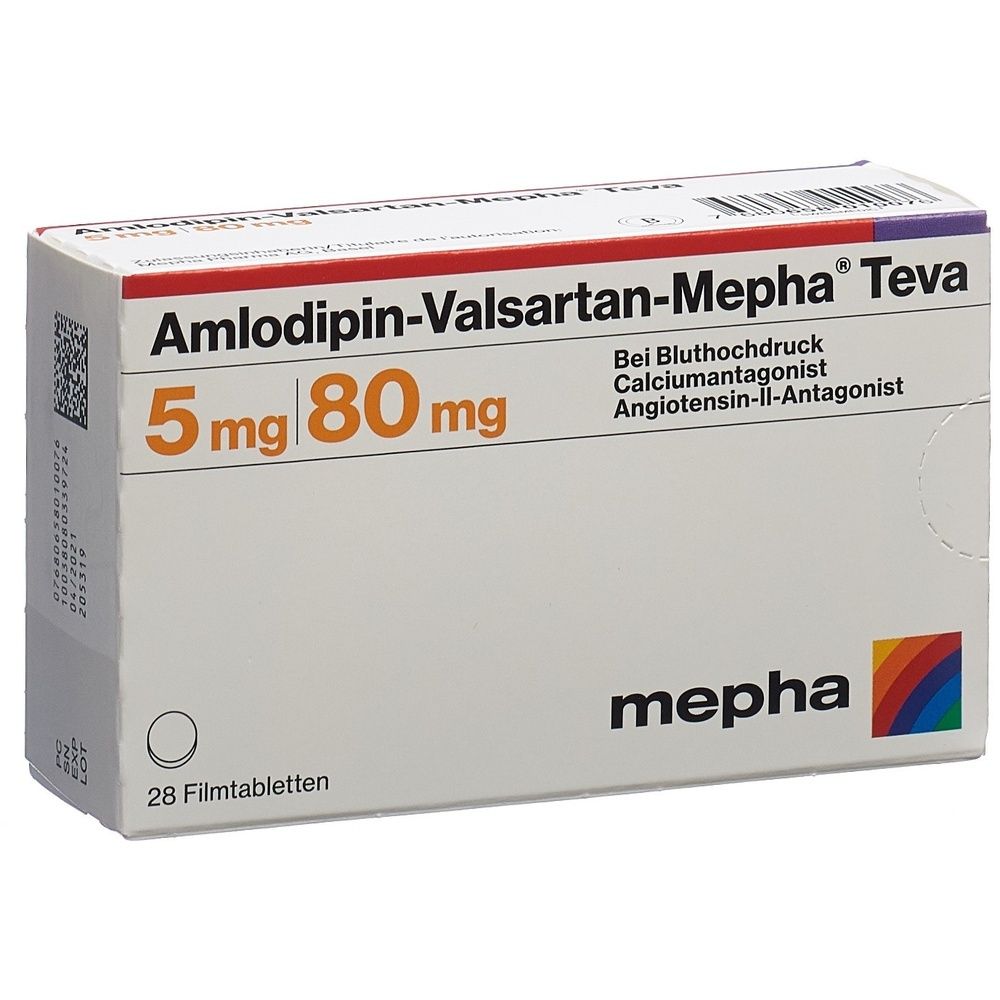 AMLODIPIN VALSARTAN Mepha Teva 5/80mg SDO