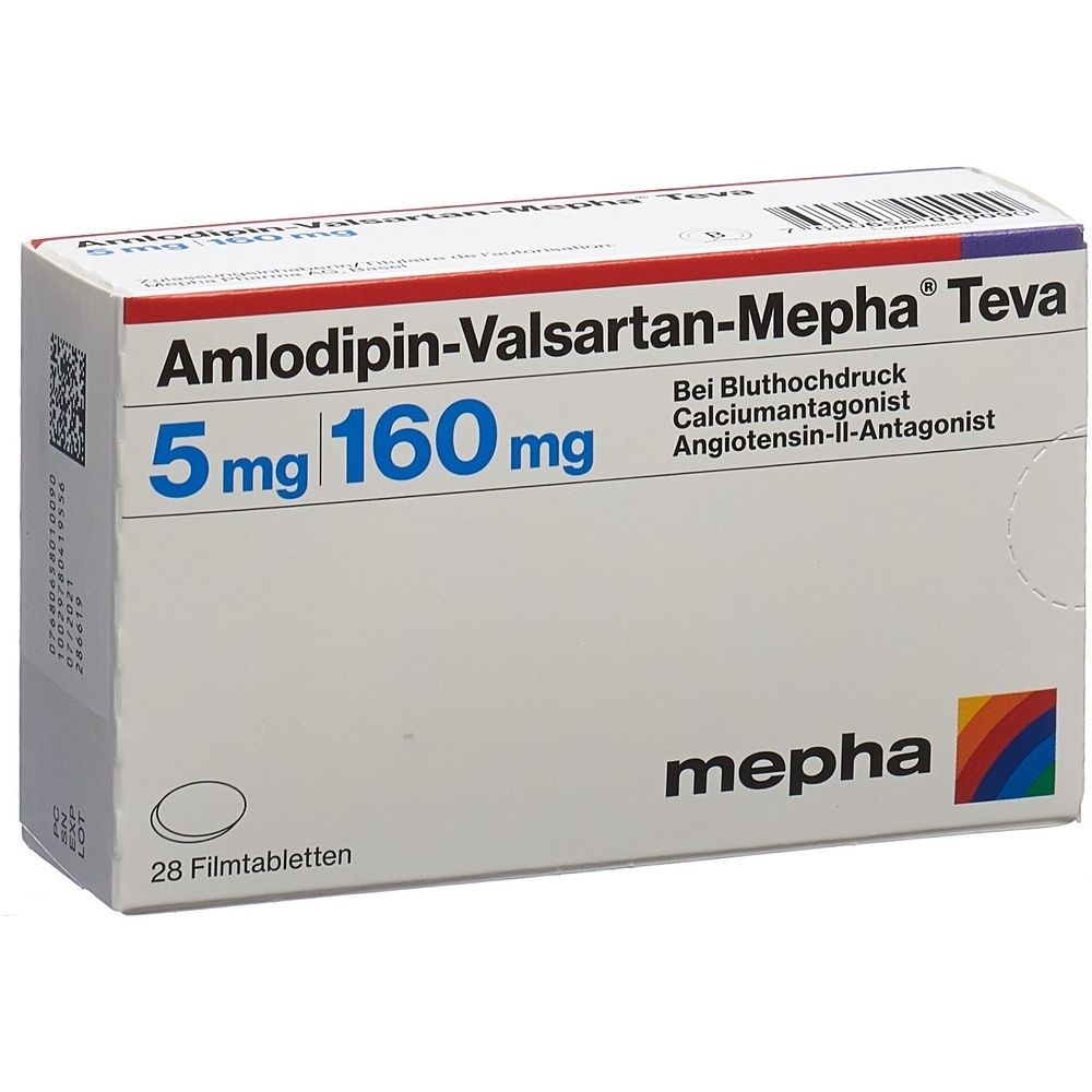 AMLODIPIN VALSARTAN Mepha Teva 5/160mg SDO