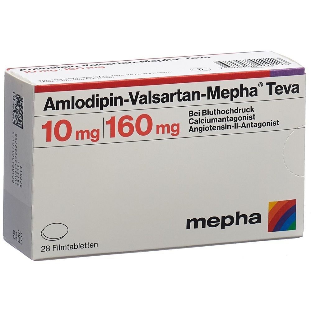 AMLODIPIN VALSARTAN Mepha Teva 10/160mg SDO