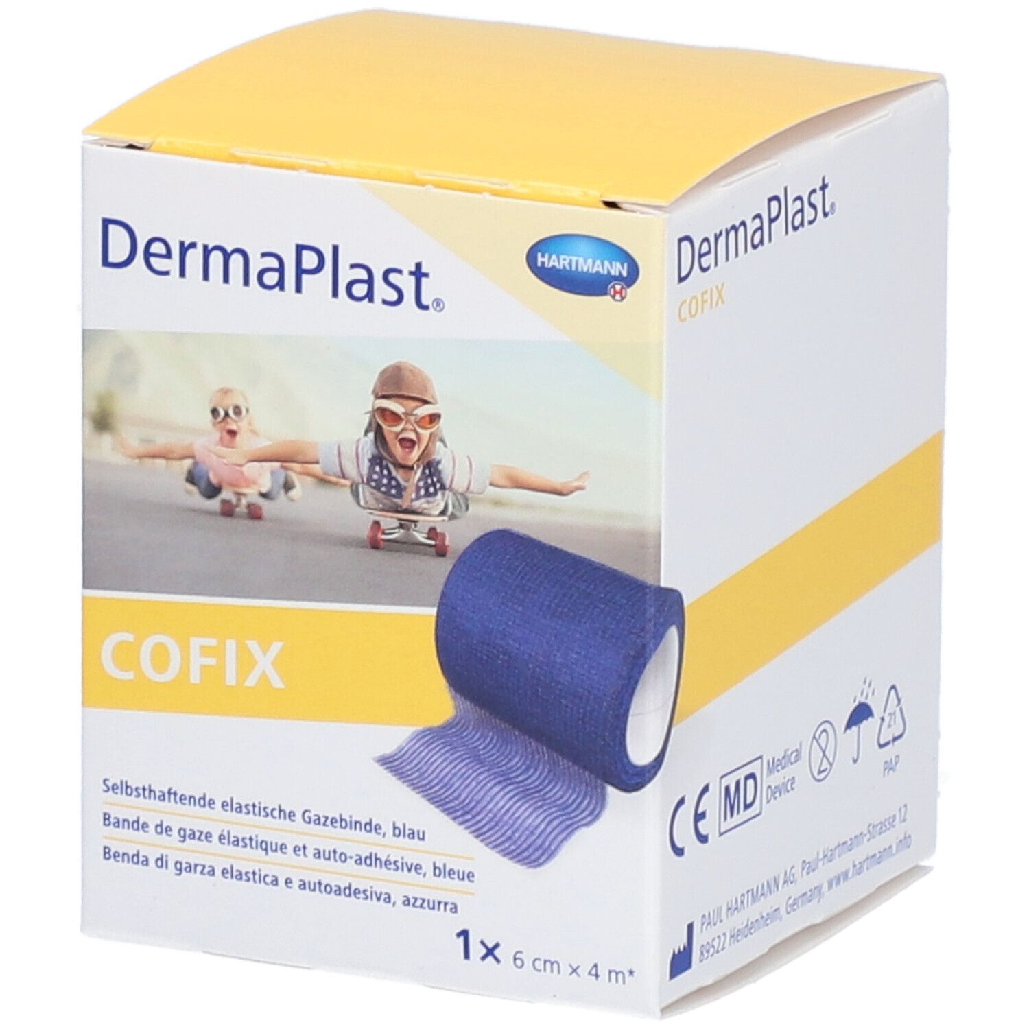 HARTMANN Dermaplast® CoFix 6 cm x 4 m blau
