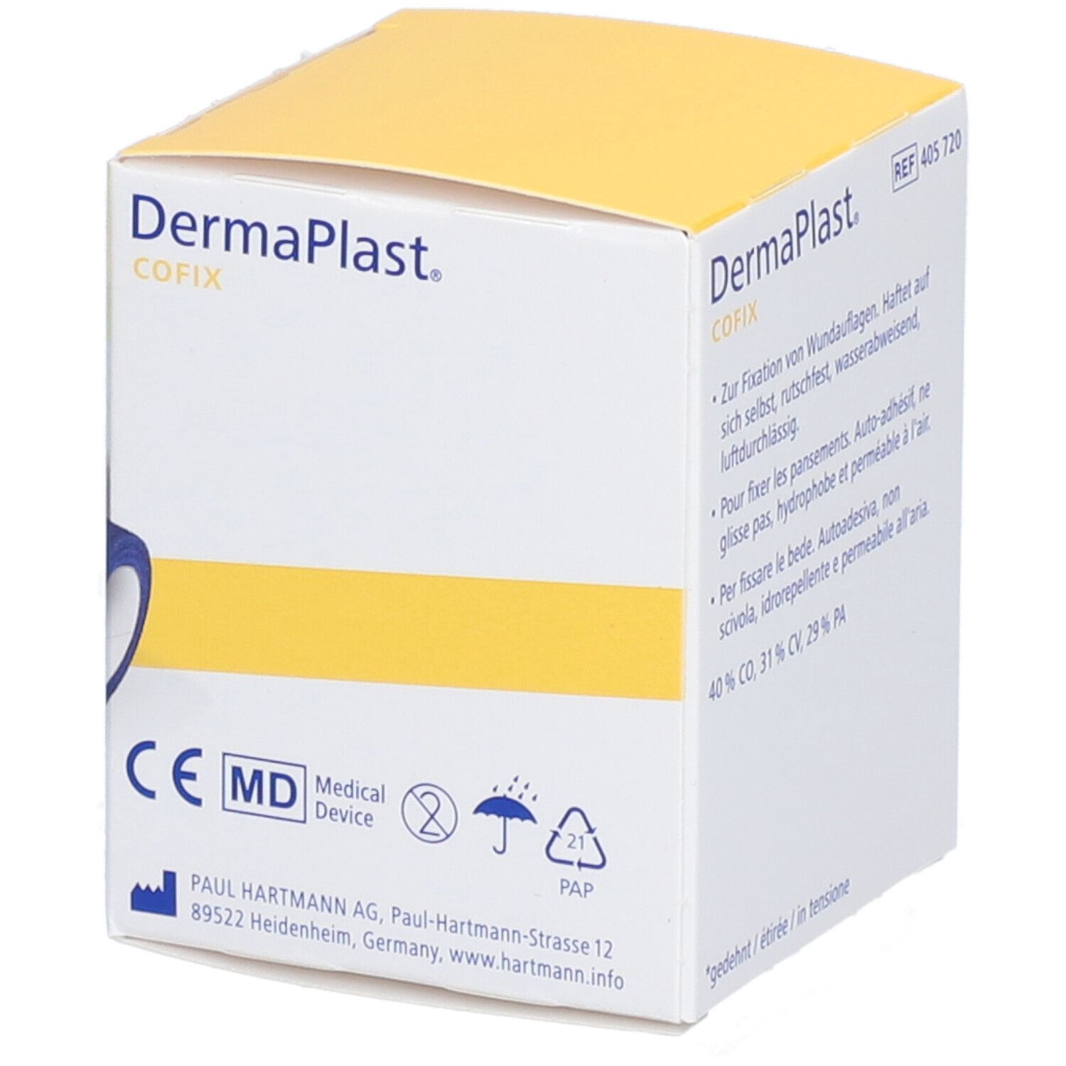 HARTMANN Dermaplast® CoFix 6 cm x 4 m blau