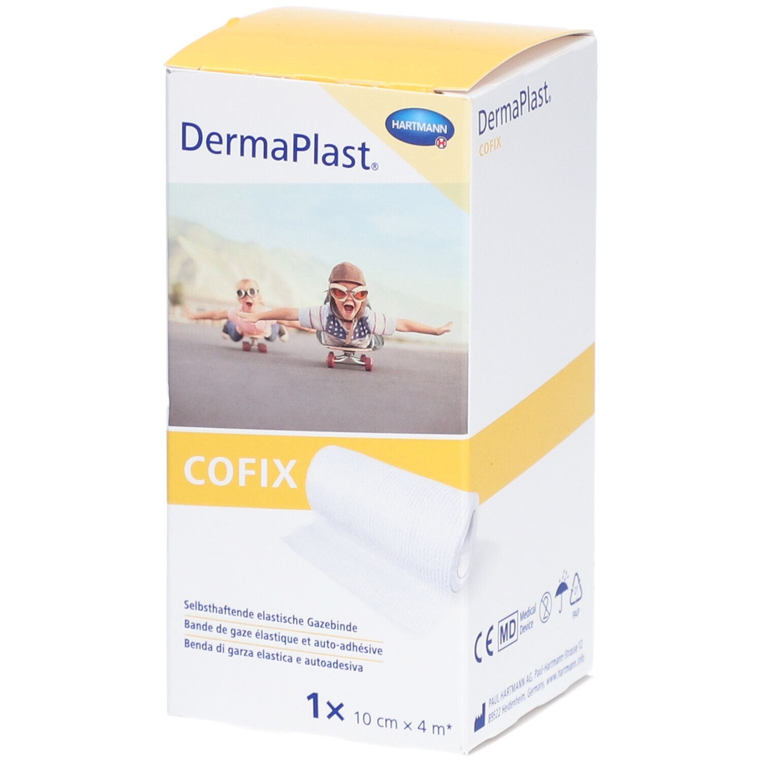 HARTMANN Dermaplast® CoFix 10 cm x 4 m weiß 1 St - Redcare Apotheke