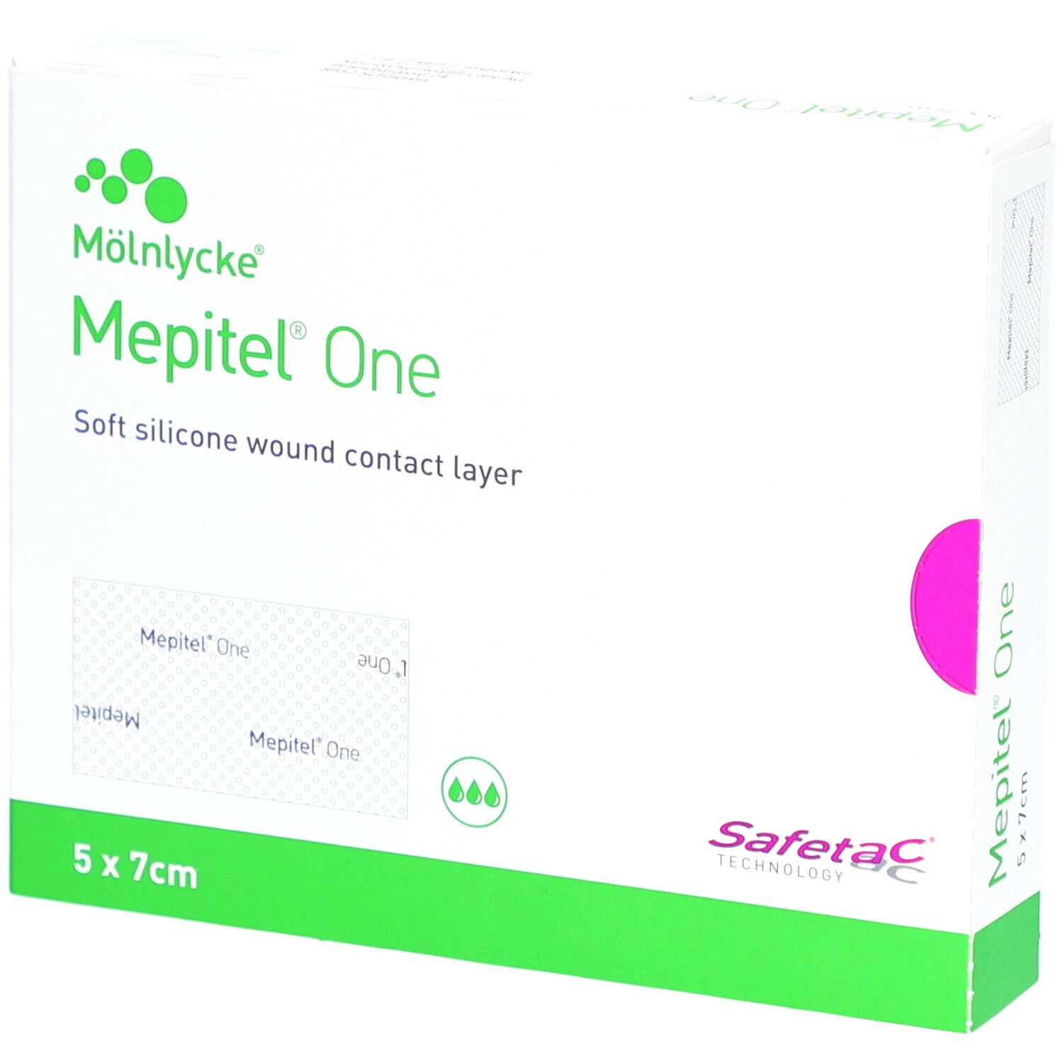 MÖLNLYCKE® Mepitel® One - Pansement Interface Siliconé 5 x 7 cm