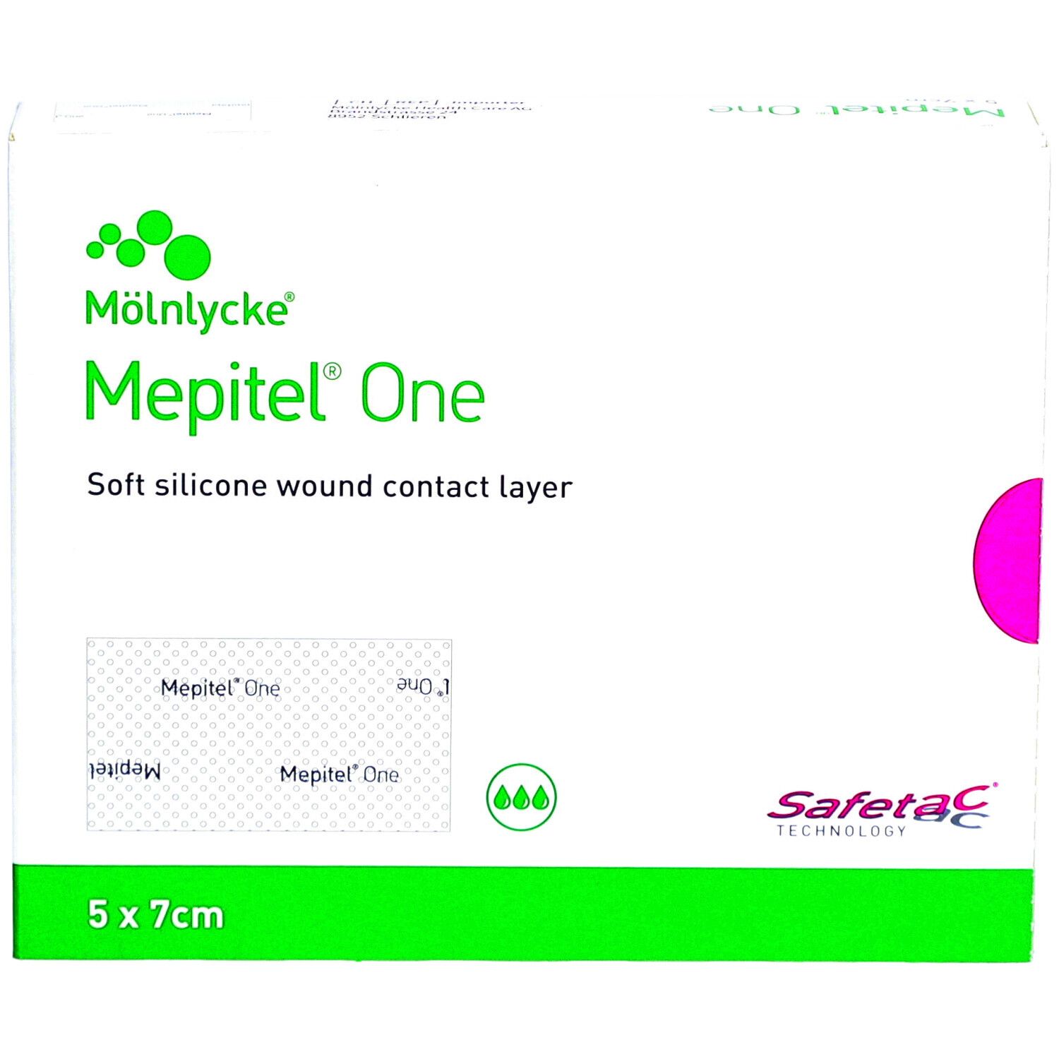 MÖLNLYCKE® Mepitel® One - Pansement Interface Siliconé 5 x 7 cm