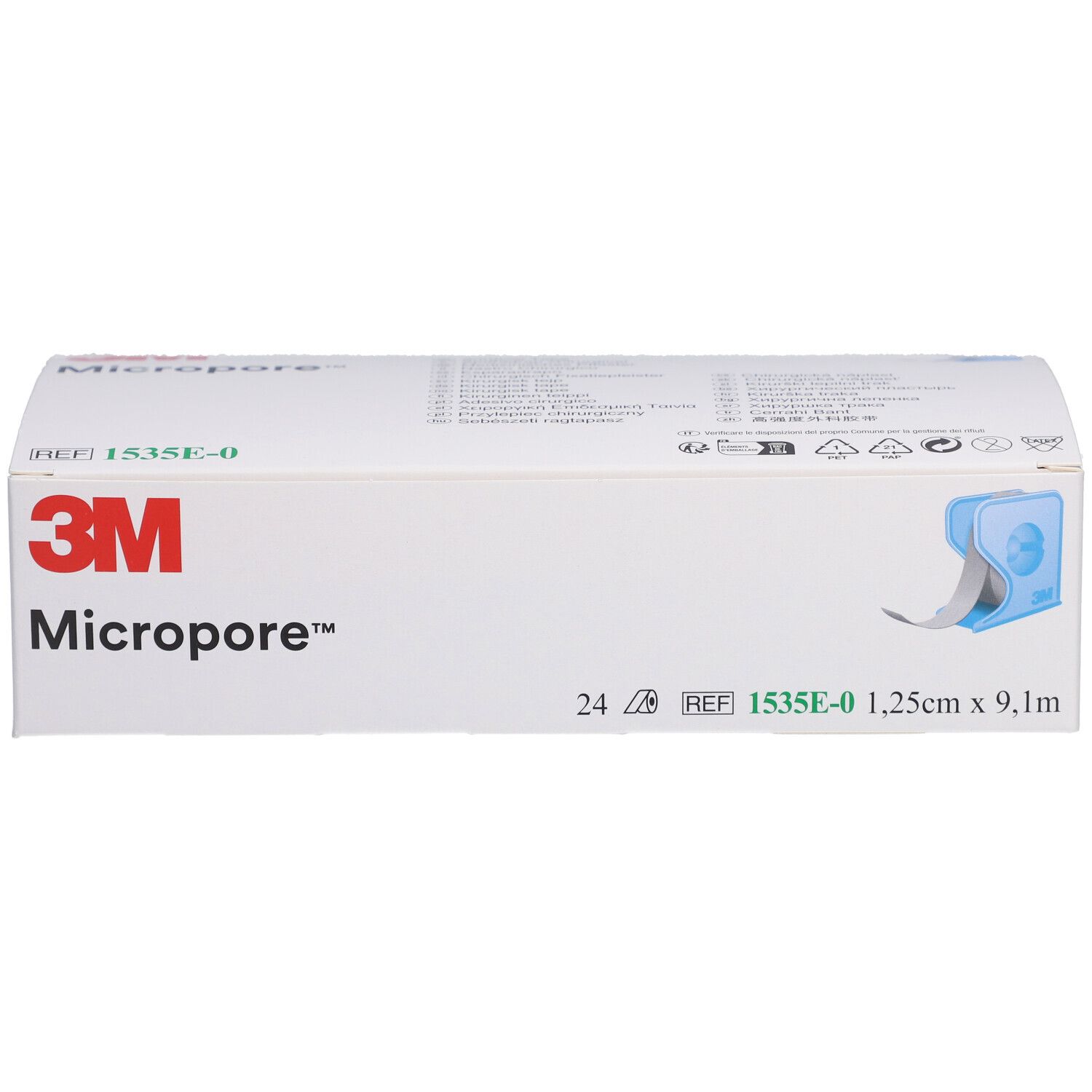 3M Micropore Heftpflaster Klebeband auf Rolle 12 mm x 9,14 m