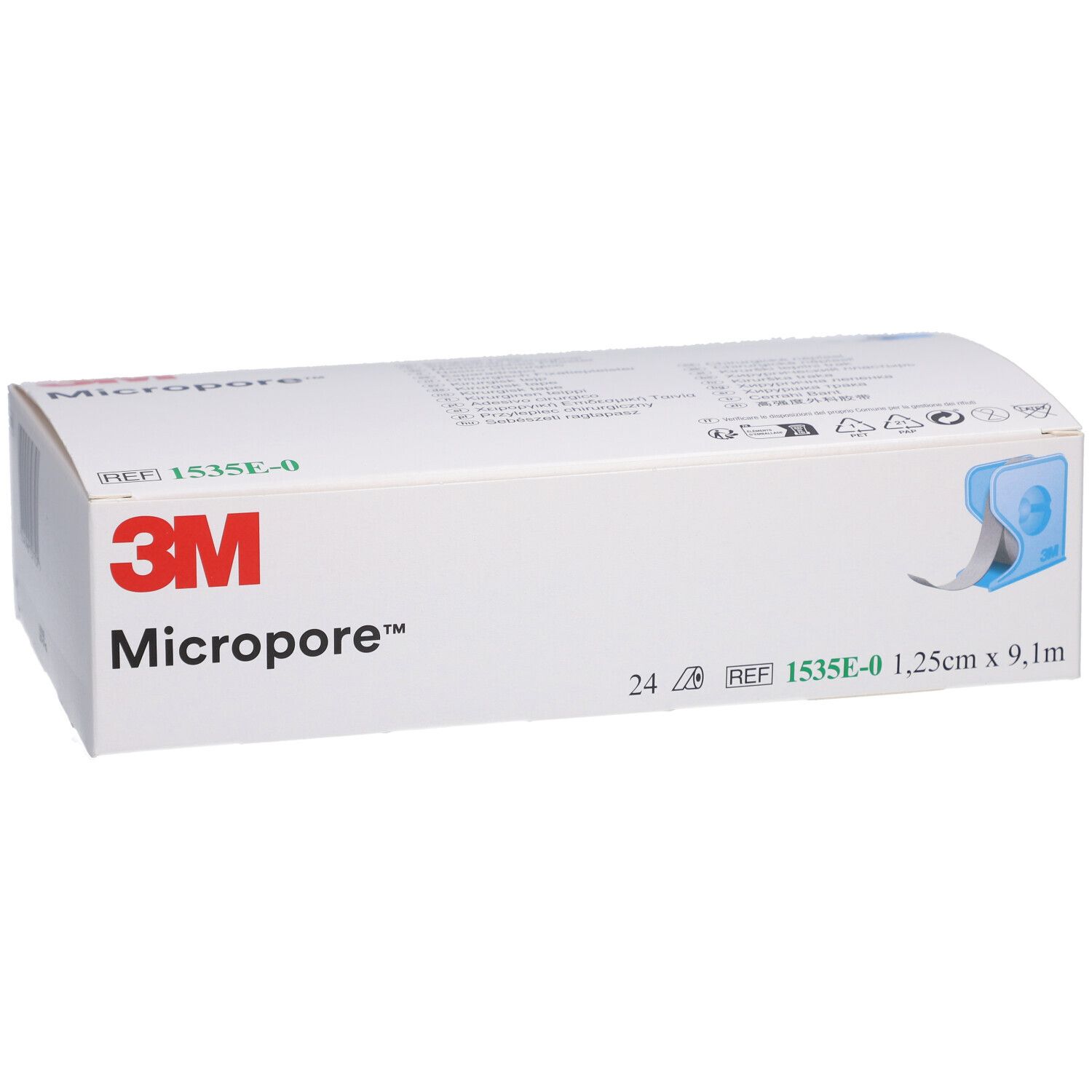 3M Micropore Heftpflaster Klebeband auf Rolle 12 mm x 9,14 m