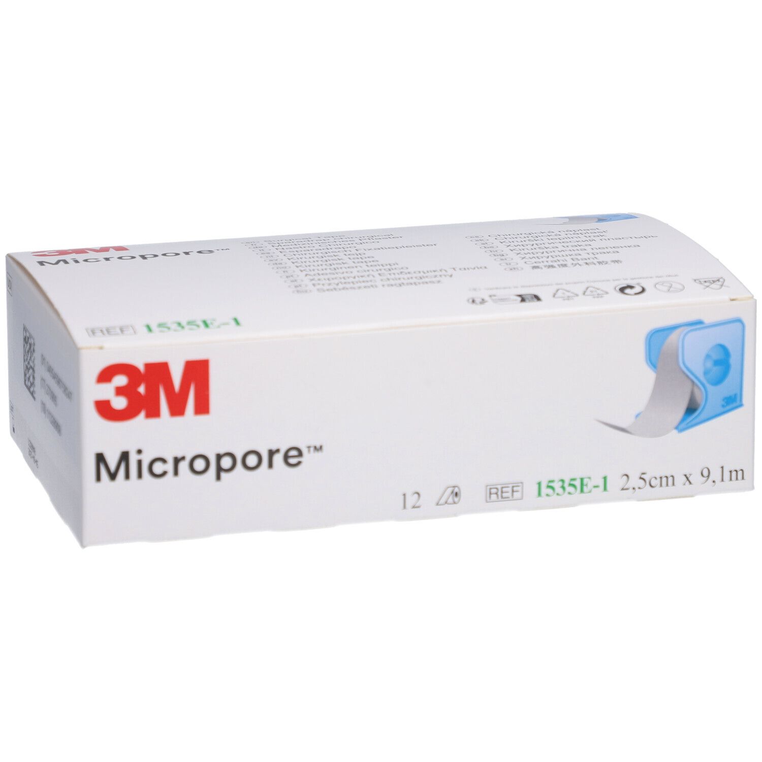 3M Micropore Heftpflaster Klebeband auf Rolle 25 mm x 9,14 m