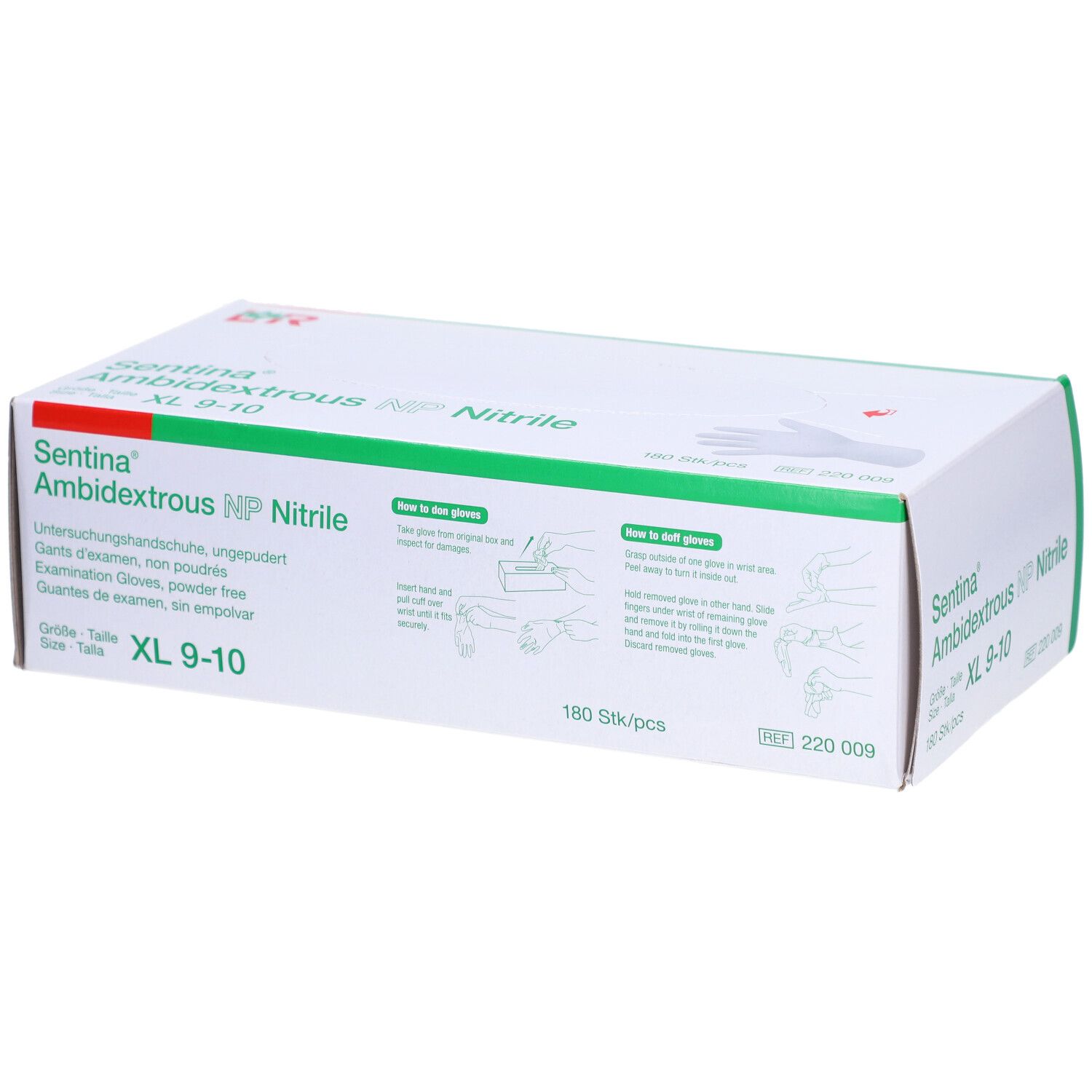 SENTINA Ambidextrous XL 9-10 Nitrile pud f 180 Stk