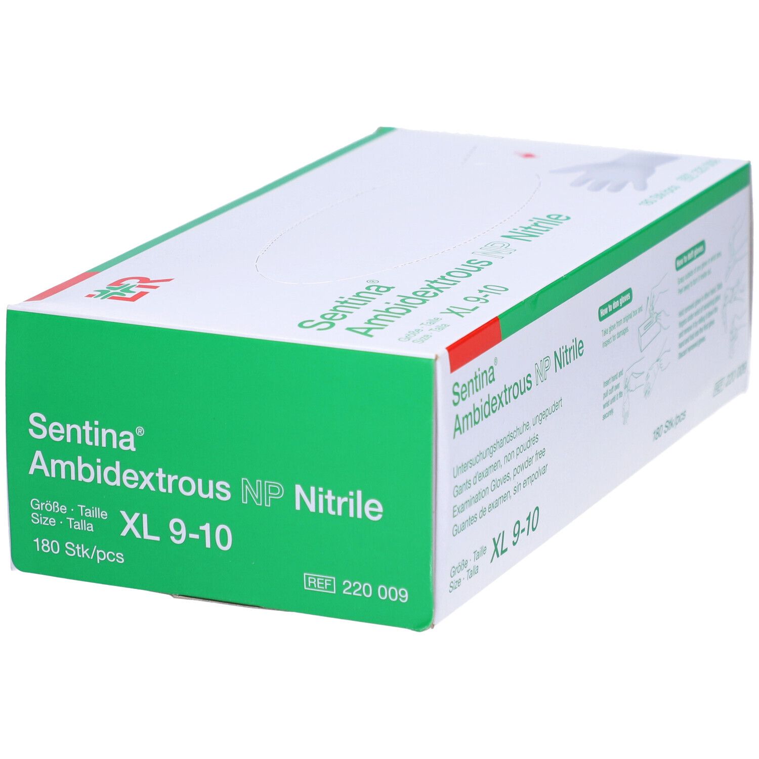 SENTINA Ambidextrous XL 9-10 Nitrile pud f 180 Stk