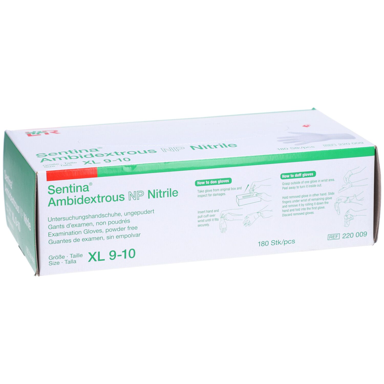 SENTINA Ambidextrous XL 9-10 Nitrile pud f 180 Stk