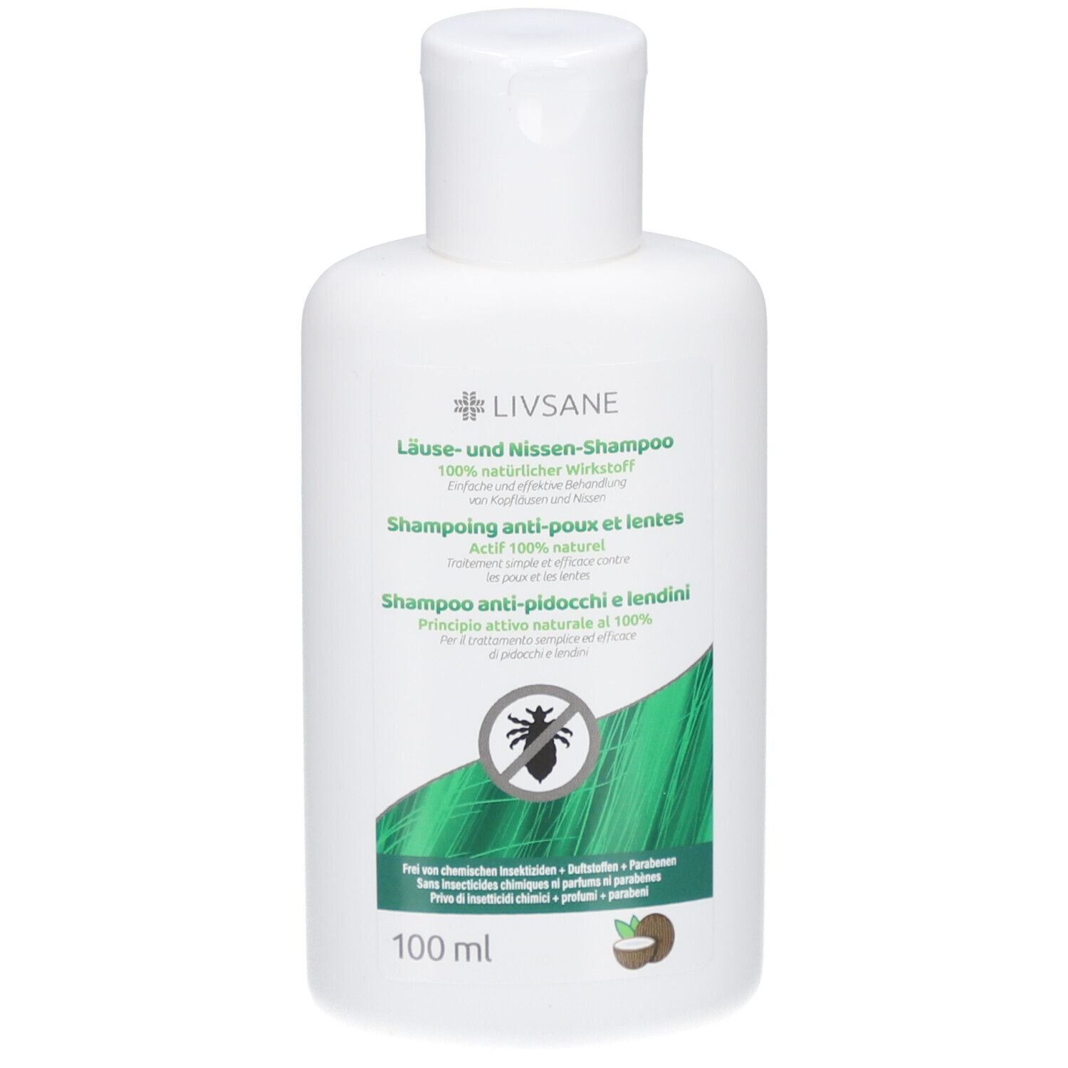 LIVSANE Shampoo gegen Läuse und Nissen Aktiv 100% natürlich