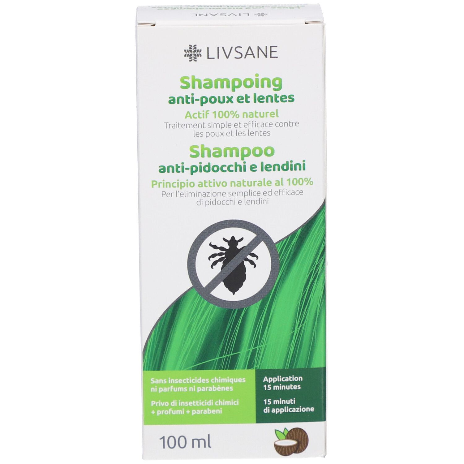 LIVSANE Shampoo gegen Läuse und Nissen Aktiv 100% natürlich