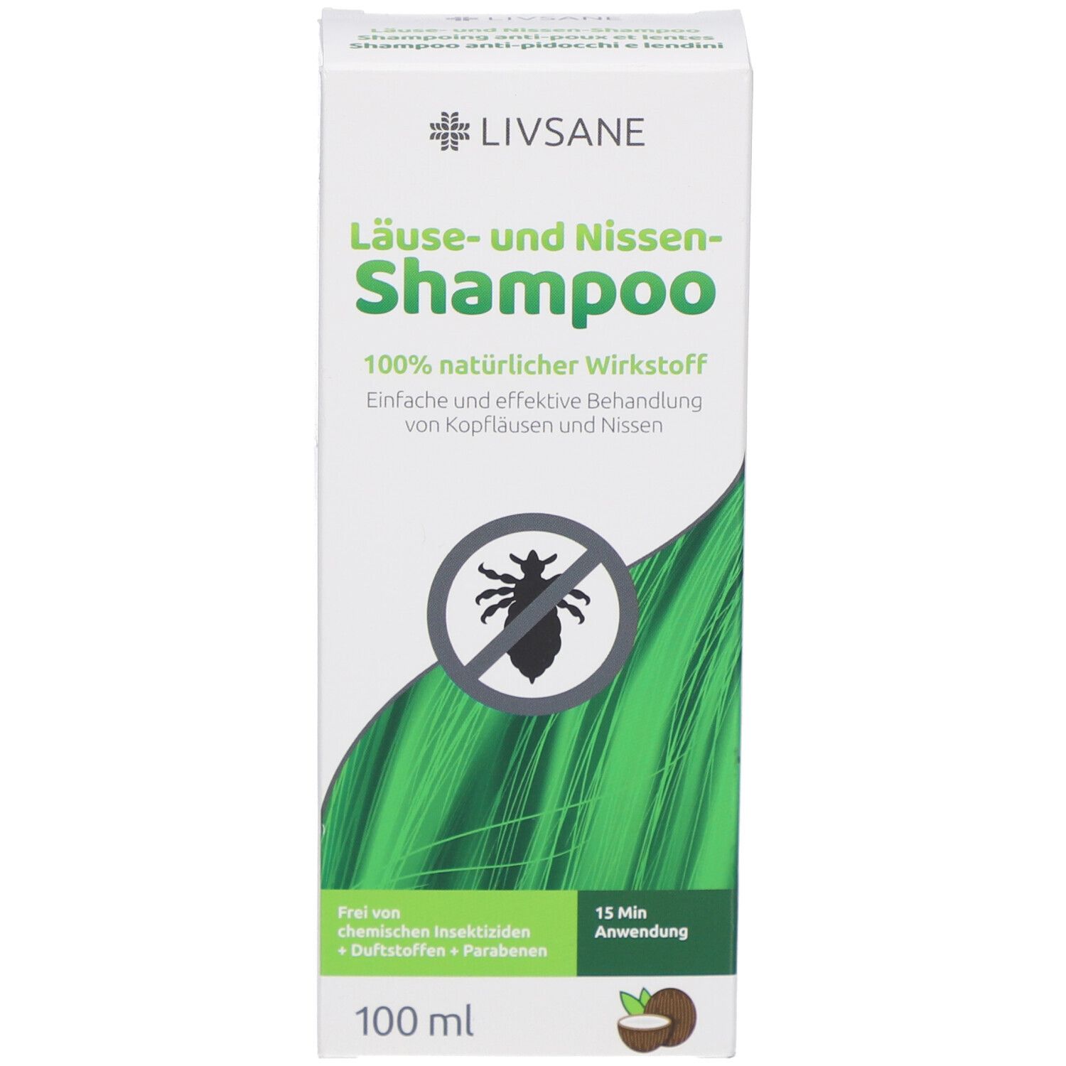 LIVSANE Shampoo gegen Läuse und Nissen Aktiv 100% natürlich