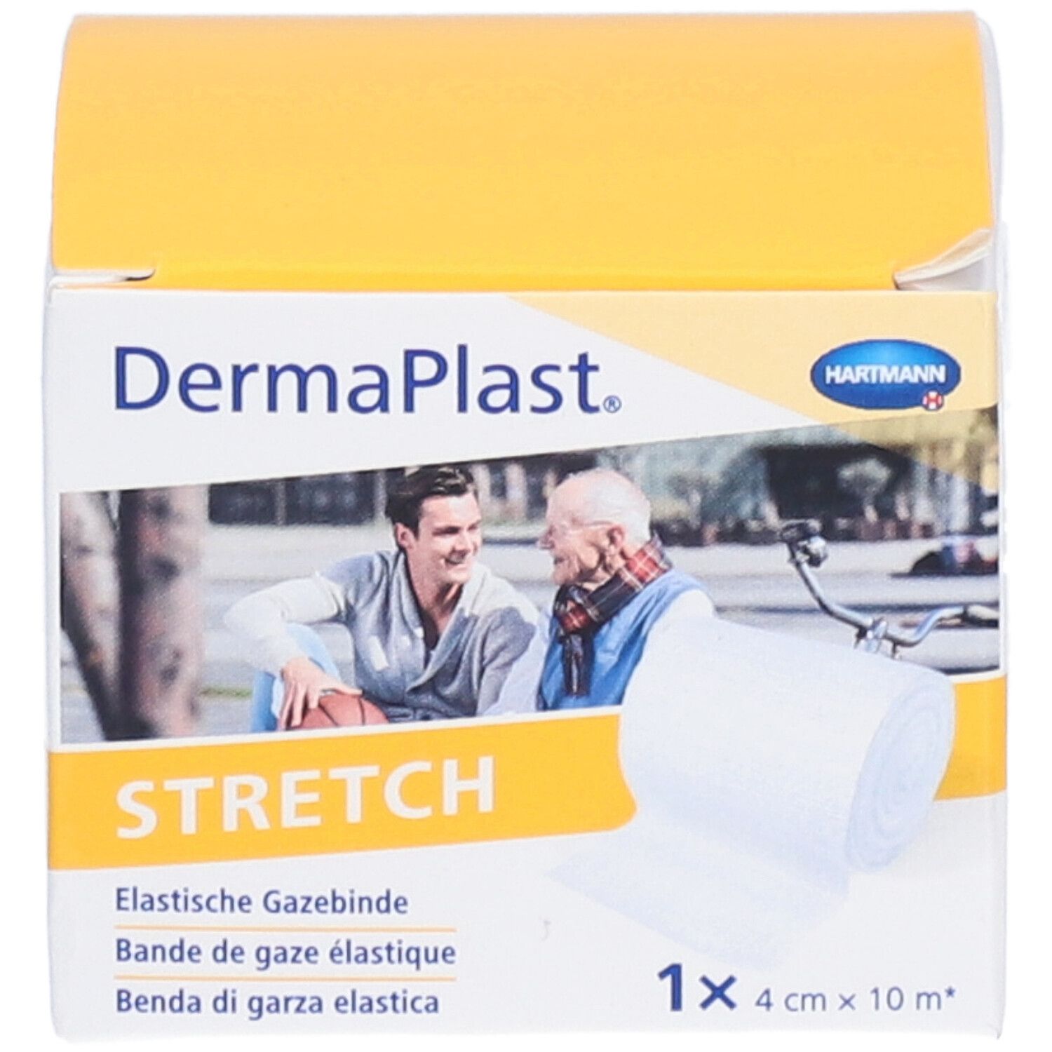 HARTMANN Dermaplast® Stretch Elastische Gazebinde 4 cm x 10 m