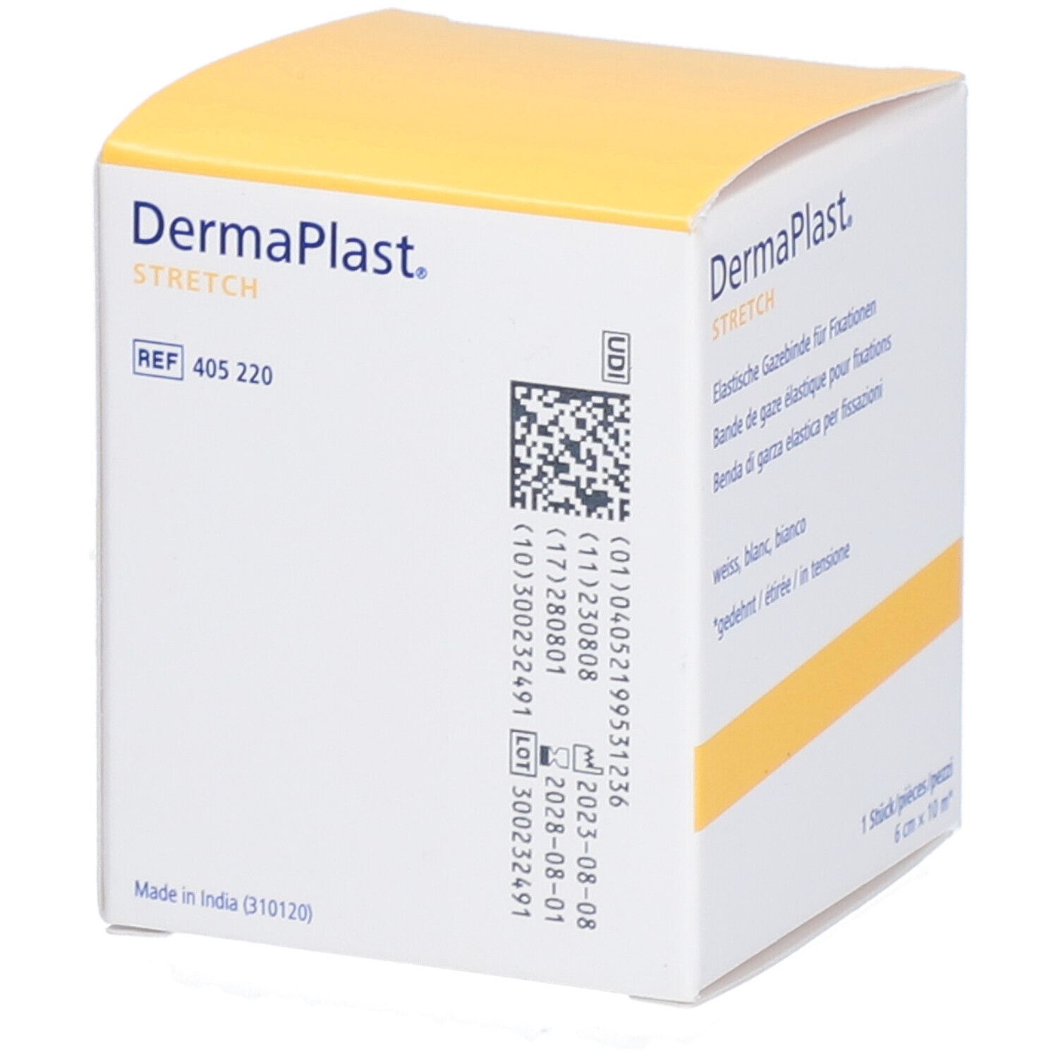 HARTMANN Dermaplast® Stretch Bande de gaze élastique 6 cm x 10 m