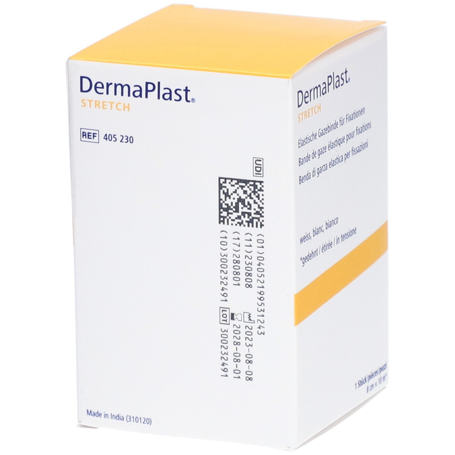 HARTMANN Dermaplast® Stretch Elastische Gazebinde 8 cm x 10 m
