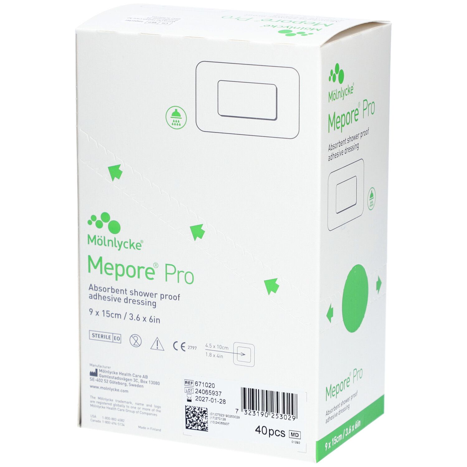 MEPORE PRO Wundv 15x9cm Wundk 9x5cm st (n) 40 Stk
