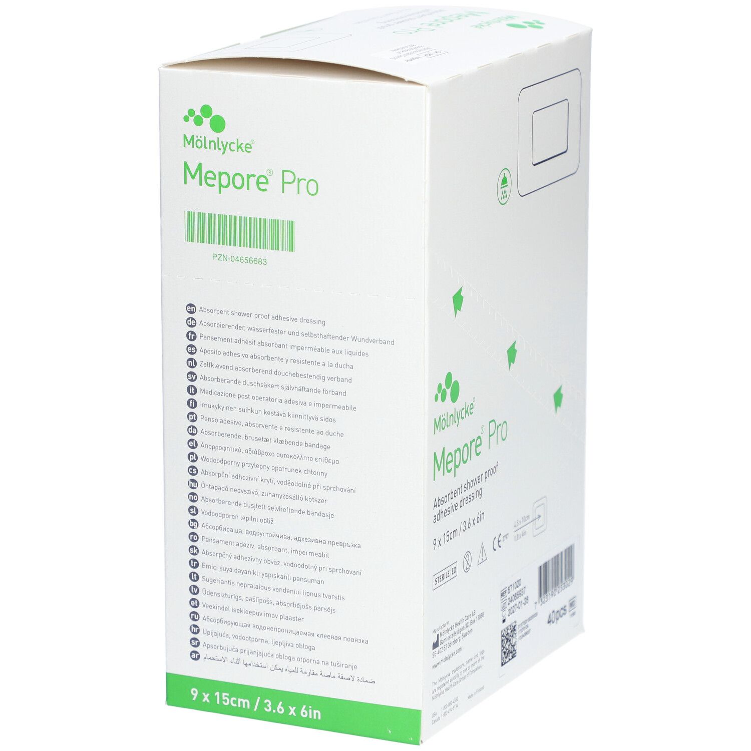 MEPORE PRO Wundv 15x9cm Wundk 9x5cm st (n) 40 Stk