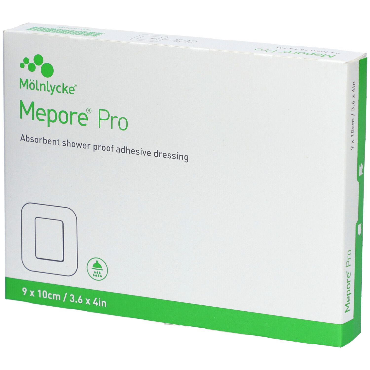MÖLNLYCKE® Mepore® Pro - Pansement adhésif absorbant imperméable aux liquides 10 x 9 cm